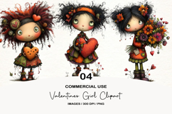 Valentines Girl Clipart Product Image 1