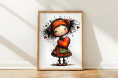 Valentines Girl Clipart Product Image 3