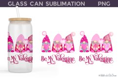 Valentines Gnome Glass Can Wrap | Be My Valentine Product Image 1