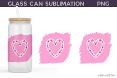 Valentines Glass Can Wrap | Valentines Libbey Glass Product Image 5