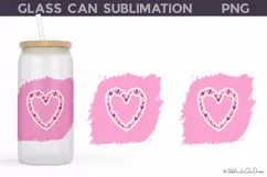 Valentines Glass Can Wrap | Valentines Libbey Glass Product Image 5