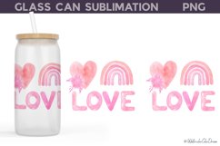 Libbey Valentines Wrap | Love Glass Can Product Image 1