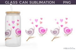 Valentines Glass Can Wrap | Valentines Libbey Glass Product Image 7