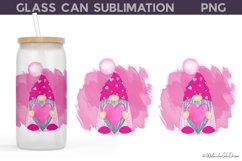 Valentines Glass Can | Valentines Libbey Glass Sublimation Product Image 7
