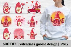 Valentines gnome sublimation design bundle, Valentines gnome t shirt design, Valentines gnome PNG, Valentines day png.