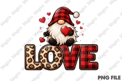 Valentines Gnome Love PNG Product Image 1