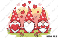 Valentines Gnome Png, Valentines Day Png Product Image 1
