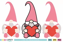 Gnome SVG Cut file for Cricut | 3 Styles | SVG - PNG -EPS Product Image 1