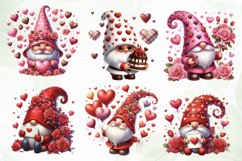 Valentines Gnomes Sublimation Clipart Product Image 4
