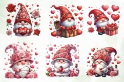 Valentines Gnomes Sublimation Clipart Product Image 3
