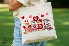 Latch Hook Yarn Valentines Cat Knit Texture Embroidery Png Product Image 5