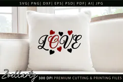 Valentine's Day SVG PNG EPS DXF Love Heart SVG for Cricut Product Image 1