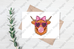 Valentines Highland Cow Png Product Image 3