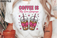 Valentines Iced Coffee PNG Product Image 2