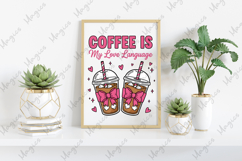 Valentines Iced Coffee PNG Product Image 3