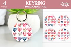 Valentines Keyring Sublimation