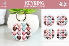 Valentines Keyring Sublimation
