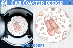 Love Car coaster | Valentine pattern | Valentine's day Product Image 1