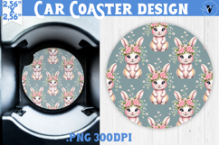 Love Car coaster | Valentine pattern | Valentine's day Product Image 1
