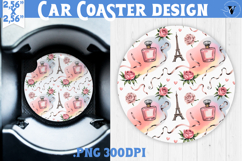 Love Car coaster | Valentine pattern | Valentine's day Product Image 1