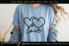 Valentine's Day SVG PNG EPS DXF Love Heart SVG for Cricut Product Image 3