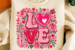 Valentines Love Floral Png Product Image 2