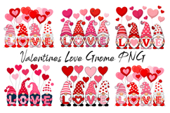 Latch Hook Yarn Valentines Love Gnome PNG, Valentine PNG Product Image 1