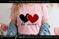 Valentine's Day Be Mine SVG Valentine Love Heart T-shirt Mug Product Image 5