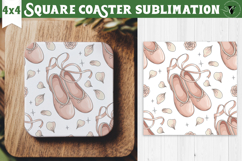 Square Coaster | Valentine pattern | Valentine's day Product Image 1