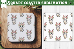 Square Coaster | Valentine pattern | Valentine's day Product Image 1