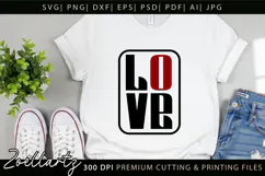 Valentine's Day SVG Love Hearts Couple T-shirt Mug Designs Product Image 5