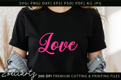 Valentine's Day SVG Love Hearts Couple T-shirt Mug Designs Product Image 6