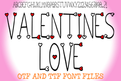 Valentines Love Sweetheart Font Heart Cute Typeface Handmade Letters by Squeeb Creative