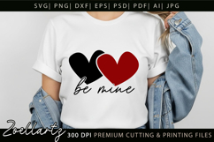 Valentine's Day Be Mine SVG Valentine Love Heart T-shirt Mug Product Image 1