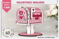 Valentine&#039;s Mailboxes Laser Cut Bundle. Love Mailboxes SVG Product Image 3