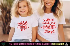 VALENTINES MATCHING SHIRTS MOM DAUGHTER PNG I VALENTINE MATCHING SHIRTS PNG