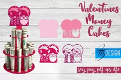 Valentines Money Cake SVG Bundle | Money Holder SVG Product Image 6