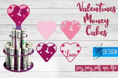 Valentines Money Cake SVG Bundle | Money Holder SVG Product Image 7