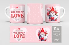 Valentines day mug, gnomes mug sublimation, valentines day Product Image 2