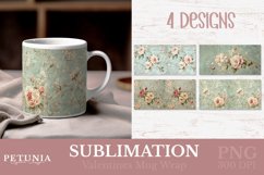 Valentines mug wrap designs being used as Valentines day mug sublimation print