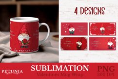 Valentines mug wrap designs being used as Valentines day mug sublimation print