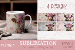 vintage valentines day mug wrap designs being used as valentines day mug sublimation prints