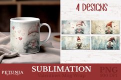 vintage valentines day mug wrap designs being used as valentines day mug sublimation prints