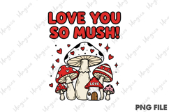 Valentines Mushroom PNG Product Image 1