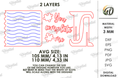 Valentine’s Day Note Stand Laser Cut. Standing Decor SVG Product Image 2