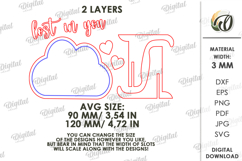 Valentine’s Day Notes Stands Bundle Lasercut. Valentine SVG Product Image 5