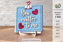 Valentine’s Day Notes Stands Bundle Lasercut. Valentine SVG Product Image 11