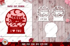 Happy Valentines Day Card Bundle SVG | Valentine Paper Cut Product Image 11