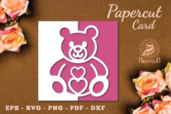 Valentines Papercut Card SVG Product Image 1