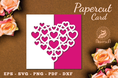 Valentines Papercut Card SVG Product Image 1